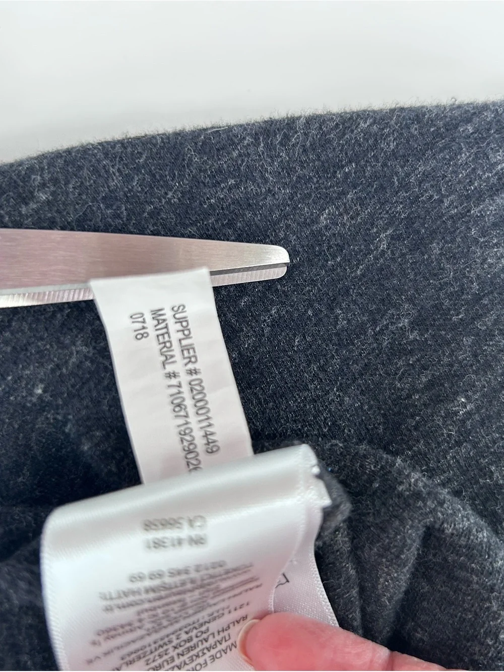 Polo Ralph Lauren Men’s Estate-Rib Quarter-Zip Pullover Charcoal Grey Size XL